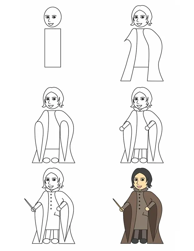 Coloriage Comment Dessiner Severus Rogue Dessiner - Comment dessiner à imprimer