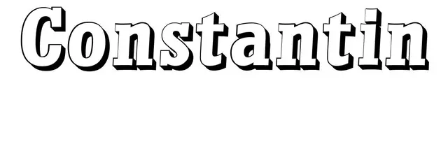 Coloriage Constantin - Prénom à imprimer
