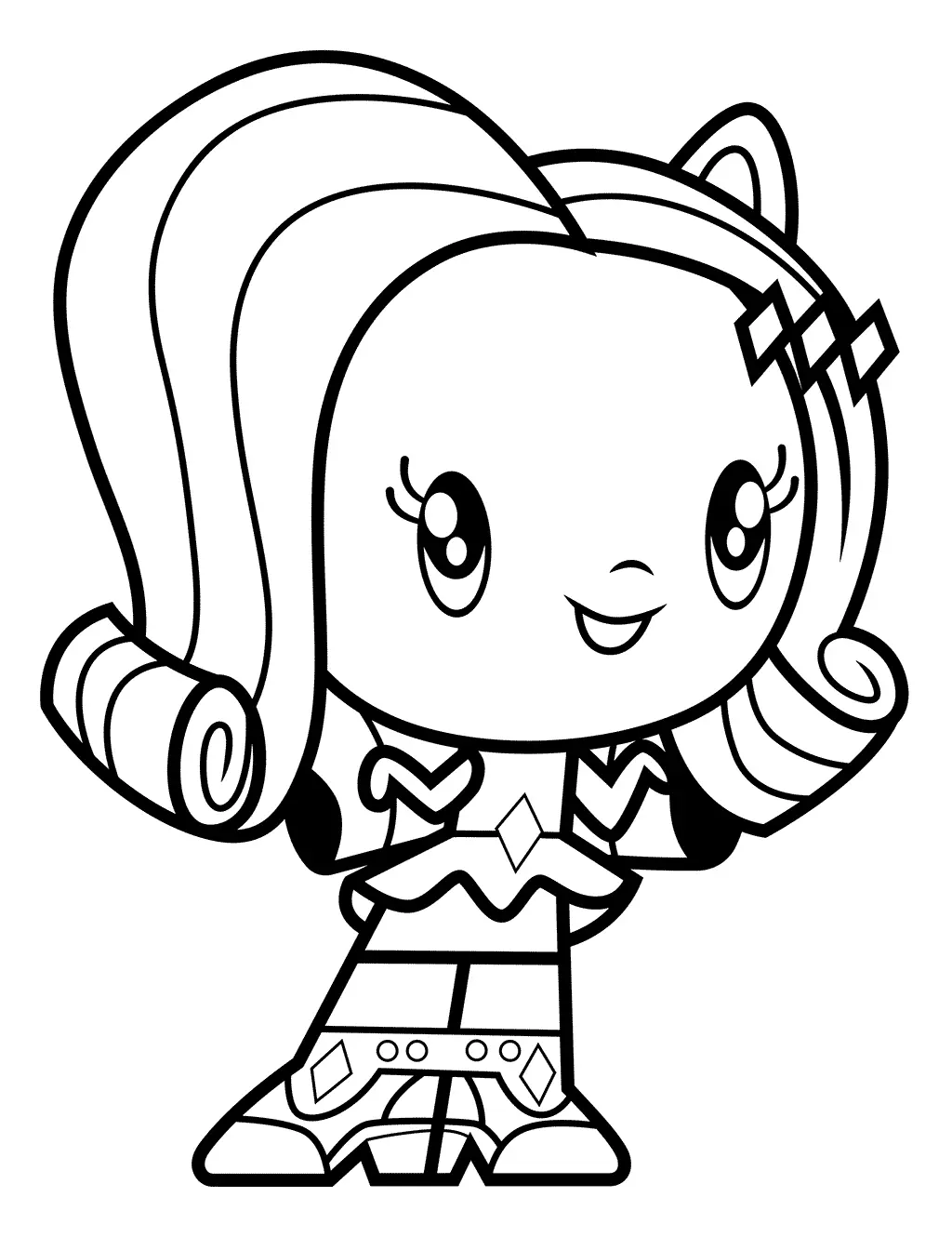 Coloriage Rarity Équestria Girls - Cutie mark crew à imprimer