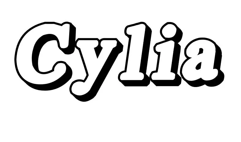 Disegno di Cylia da stampare