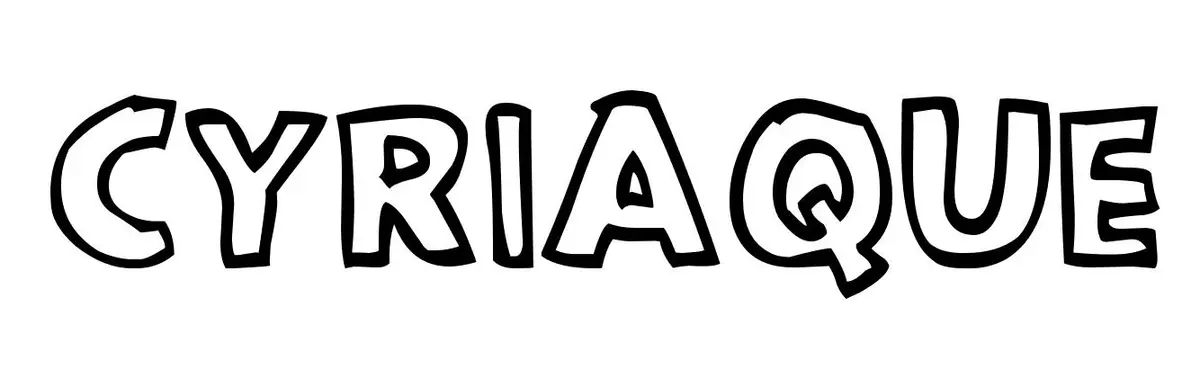 Coloriage Cyriaque - Prénom à imprimer