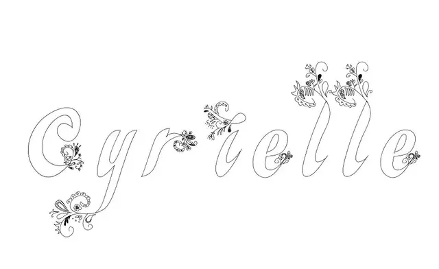 Coloriage Cyrielle - Prénom à imprimer