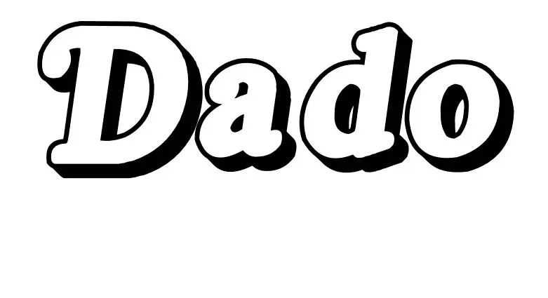 Coloriage Dado - Prénom à imprimer