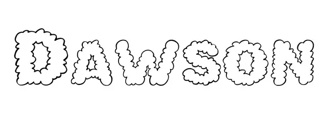 Coloriage Dawson - Prénom à imprimer