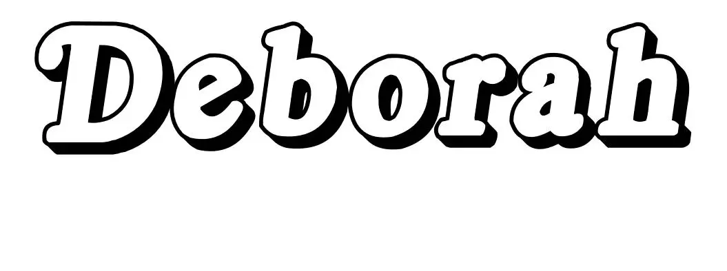 Coloriage Deborah - Prénom à imprimer