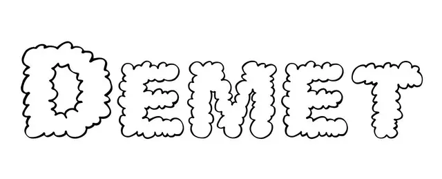 Coloriage Demet - Prénom à imprimer