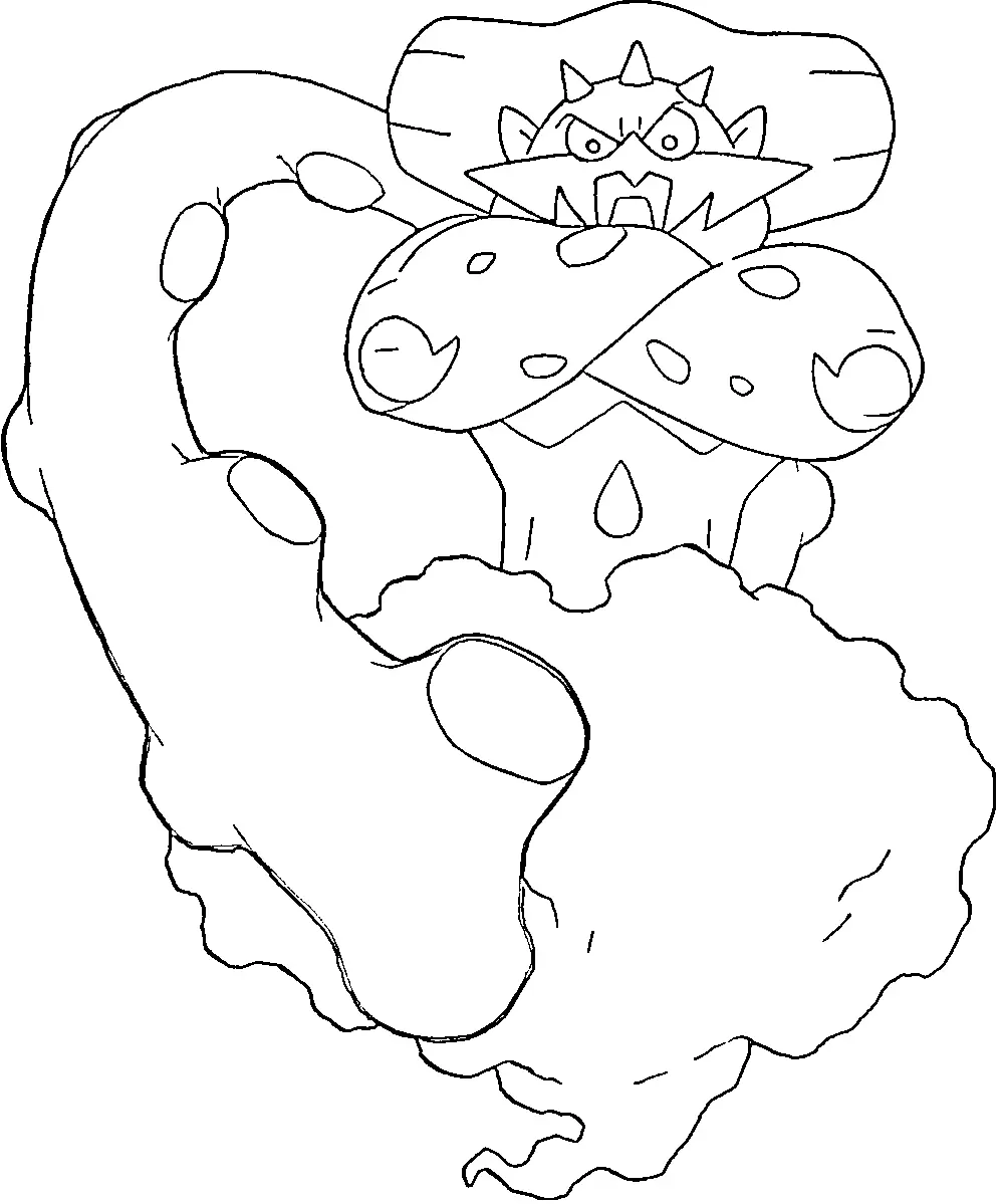 Coloriage Démétéros Pokémon légendaire Génération 5 - Pokémon légendaire à imprimer