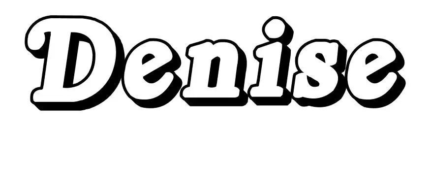 Coloriage Denise - Prénom à imprimer