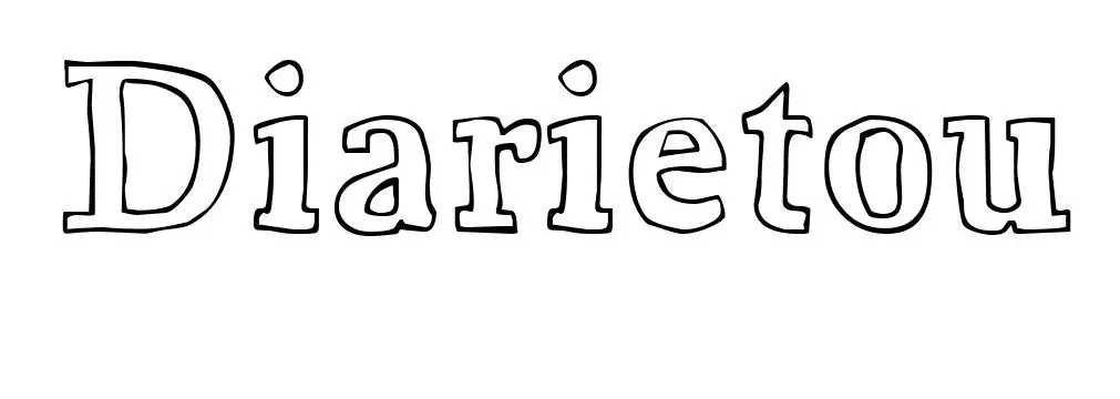 Coloriage Diarietou - Prénom à imprimer