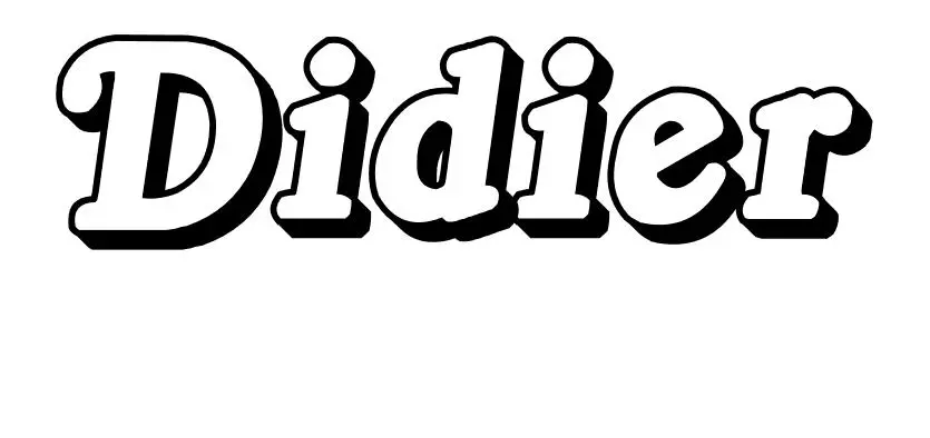Coloriage Didier - Prénom à imprimer