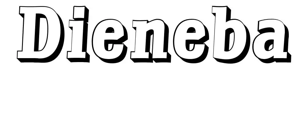 Coloriage Dieneba - Prénom à imprimer