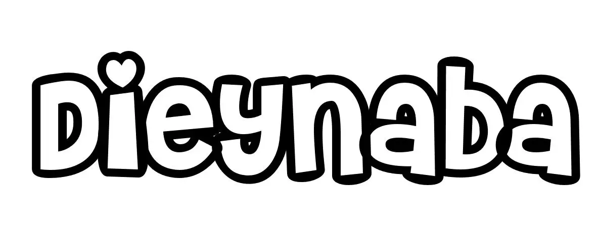 Coloriage Dieynaba - Prénom à imprimer
