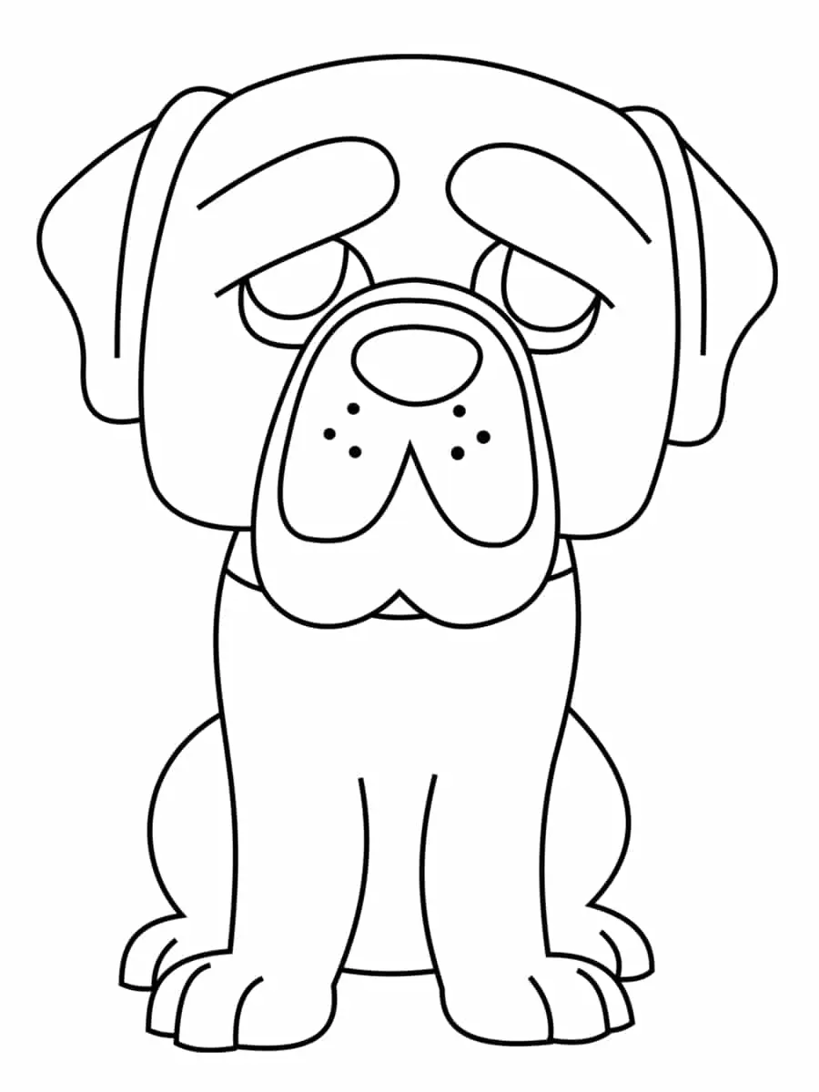Coloriage Dog Hagrid - Harry potter à imprimer