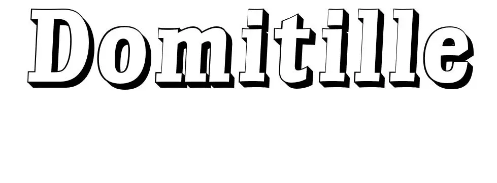Coloriage Domitille - Prénom à imprimer