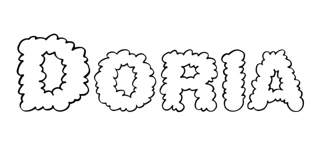 Coloriage Doria - Prénom à imprimer