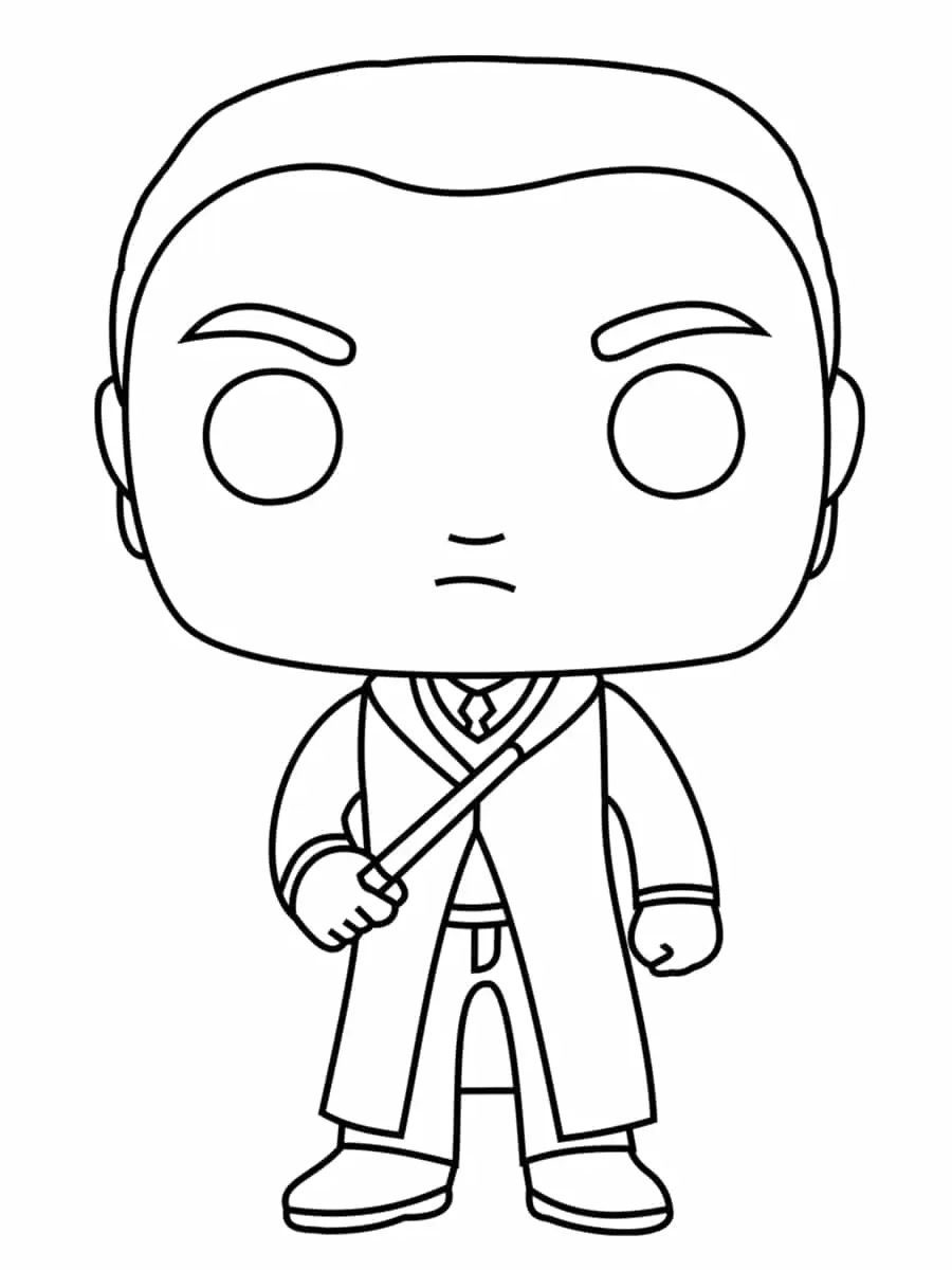 Coloriage Draco Lucius Malfoy In Slytherin House - Harry potter à imprimer