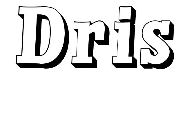 Coloriage Dris - Prénom à imprimer
