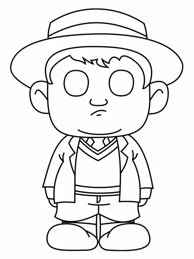 Coloriage Dudley Dursley - Harry potter à imprimer