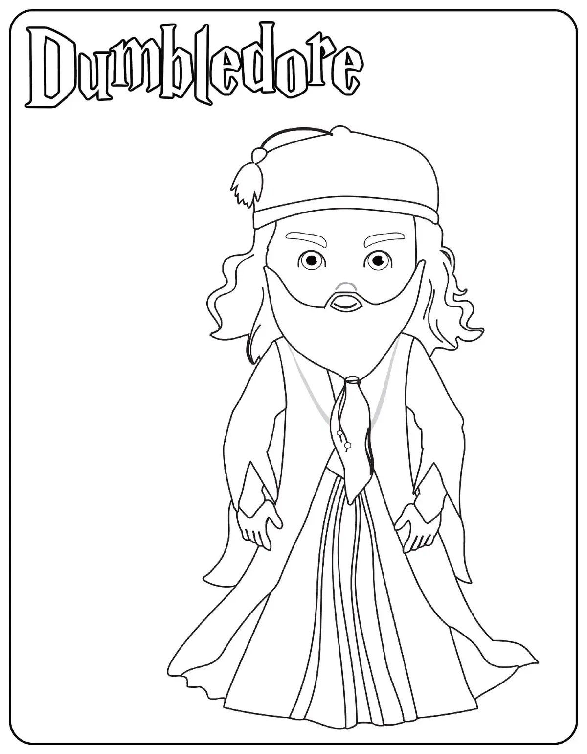 Coloriage Dumbledore - Harry potter à imprimer