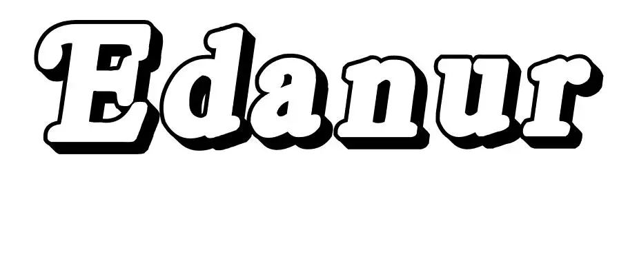 Coloriage Edanur - Prénom à imprimer
