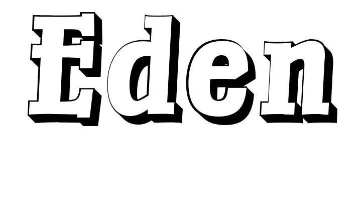 Coloriage Eden - Prénom à imprimer