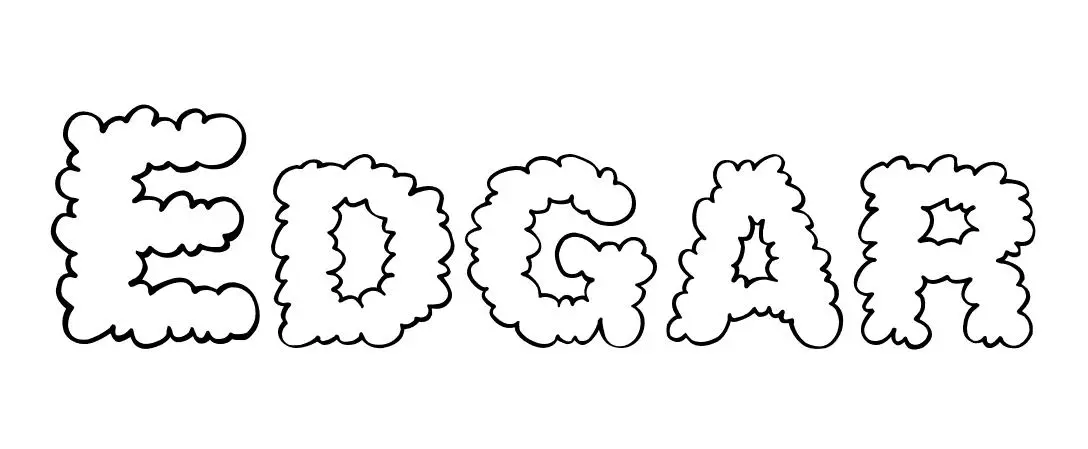Coloriage Edgar - Prénom à imprimer