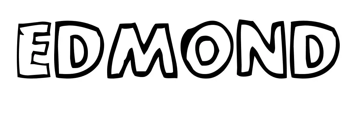 Coloriage Edmond - Prénom à imprimer