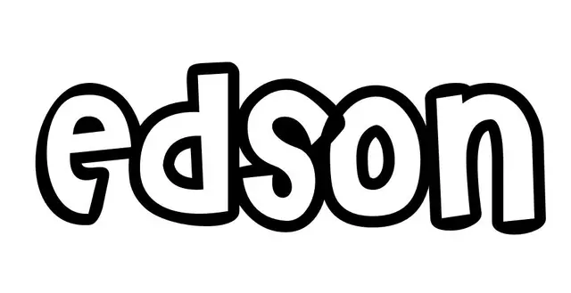 Coloriage Edson - Prénom à imprimer
