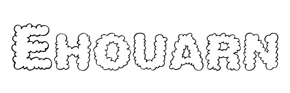 Coloriage Ehouarn - Prénom à imprimer