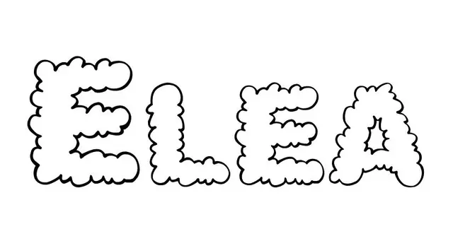 Coloriage Elea - Prénom à imprimer