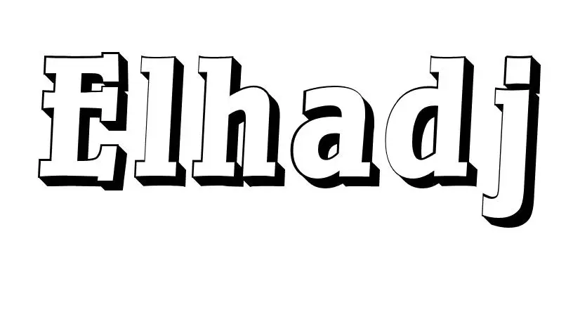 Kleurplaat Elhadj kleurplaten om te printen