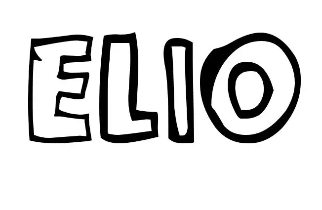 Coloriage Elio - Prénom à imprimer
