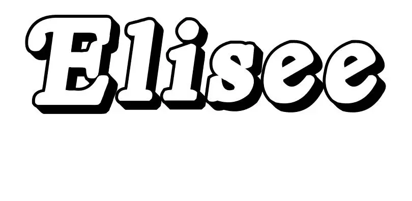 Coloriage Elisee - Prénom à imprimer