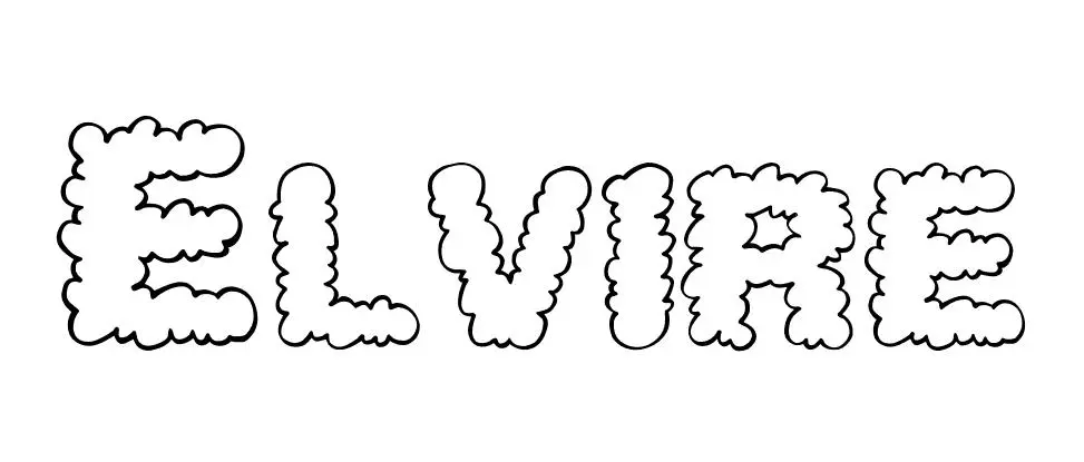 Coloriage Elvire - Prénom à imprimer