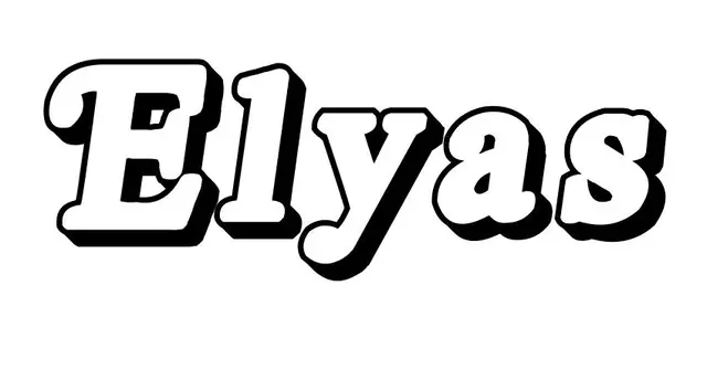 Coloriage Elyas - Prénom à imprimer