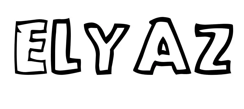 Coloriage Elyaz - Prénom à imprimer