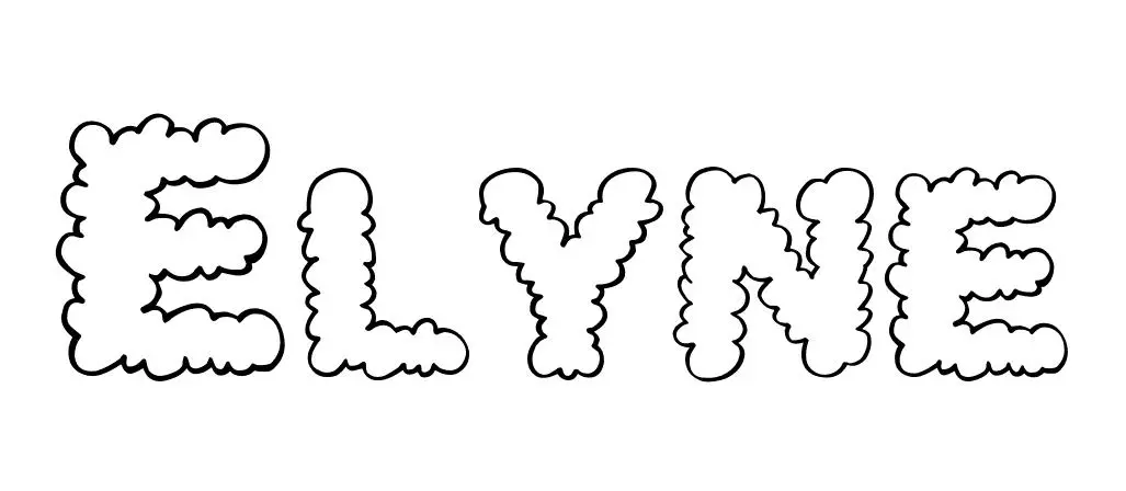 Coloriage Elyne - Prénom à imprimer