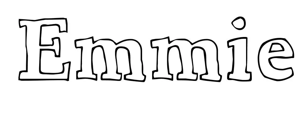 Coloriage Emmie - Prénom à imprimer