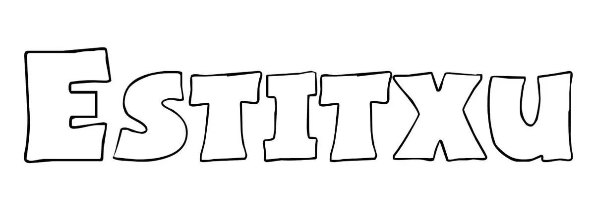 Coloriage Estitxu - Prénom à imprimer
