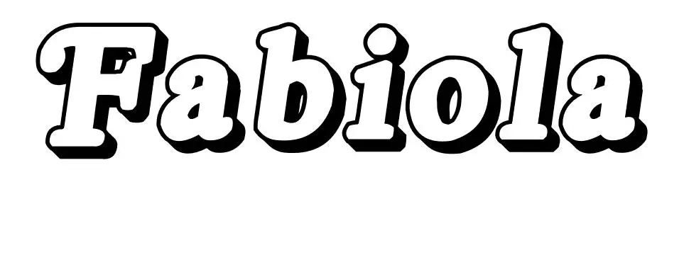 Coloriage Fabiola - Prénom à imprimer