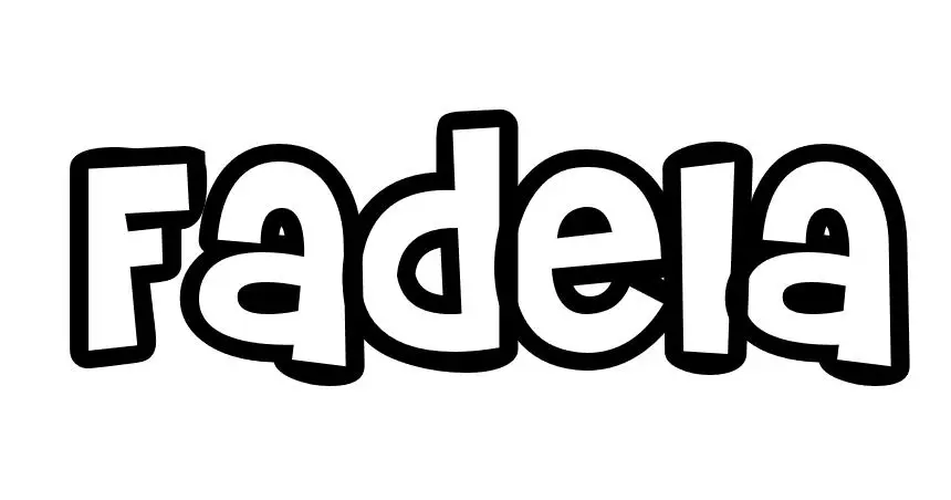 Coloriage Fadela - Prénom à imprimer