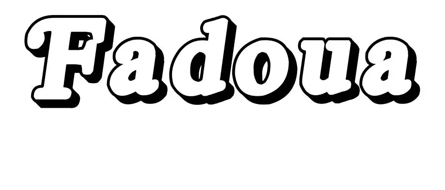 Coloriage Fadoua - Prénom à imprimer