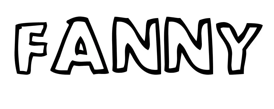 Coloriage Fanny - Prénom à imprimer