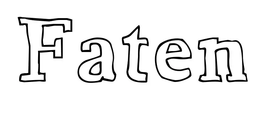 Coloriage Faten - Prénom à imprimer