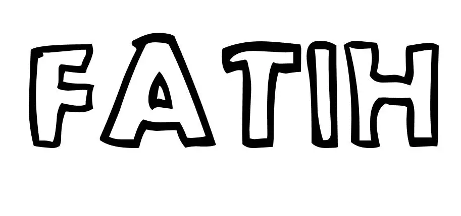 Coloriage Fatih - Prénom à imprimer