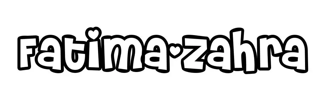Coloriage Fatima Zahra - Prénom à imprimer