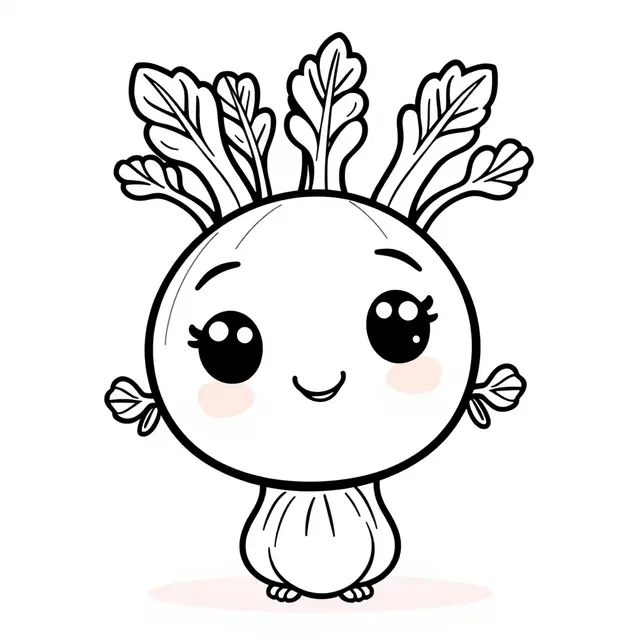 Coloriage Fenouil Maternelle Légumes - Legumes à imprimer