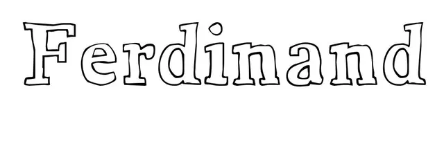 Coloriage Ferdinand - Prénom à imprimer