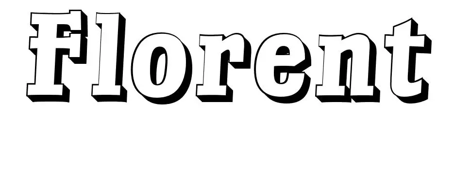 Coloriage Florent - Prénom à imprimer