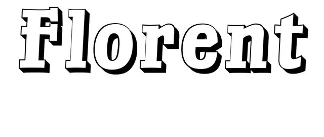 Coloriage Florent - Prénom à imprimer